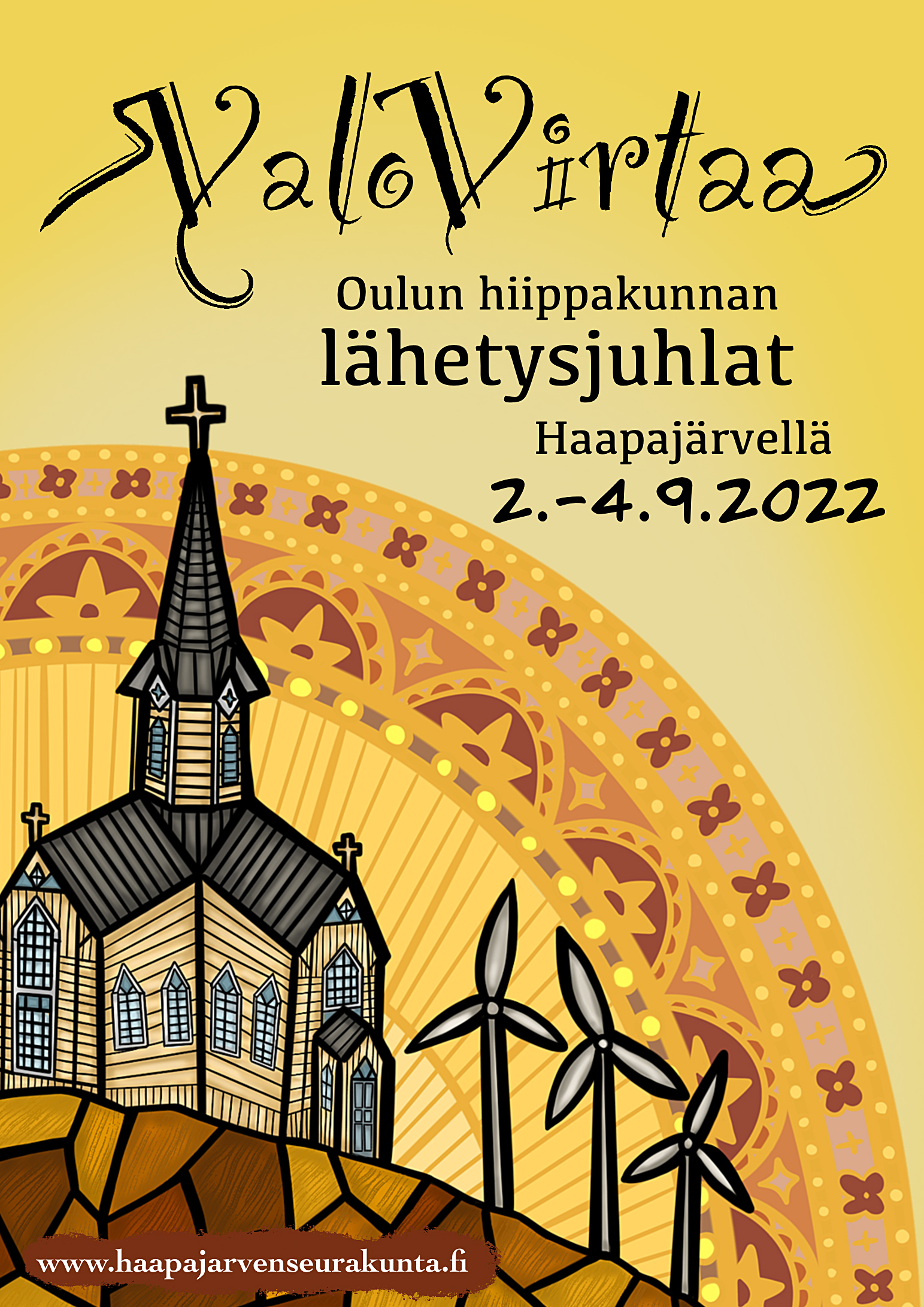 Oulun hiippakunnan lähetysjuhlien mainos.